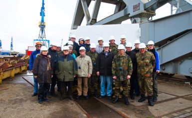 Veranstaltung: 09.04.2014, RK Sanitätsdienst, Besuch der Werft Blohm & Voss 