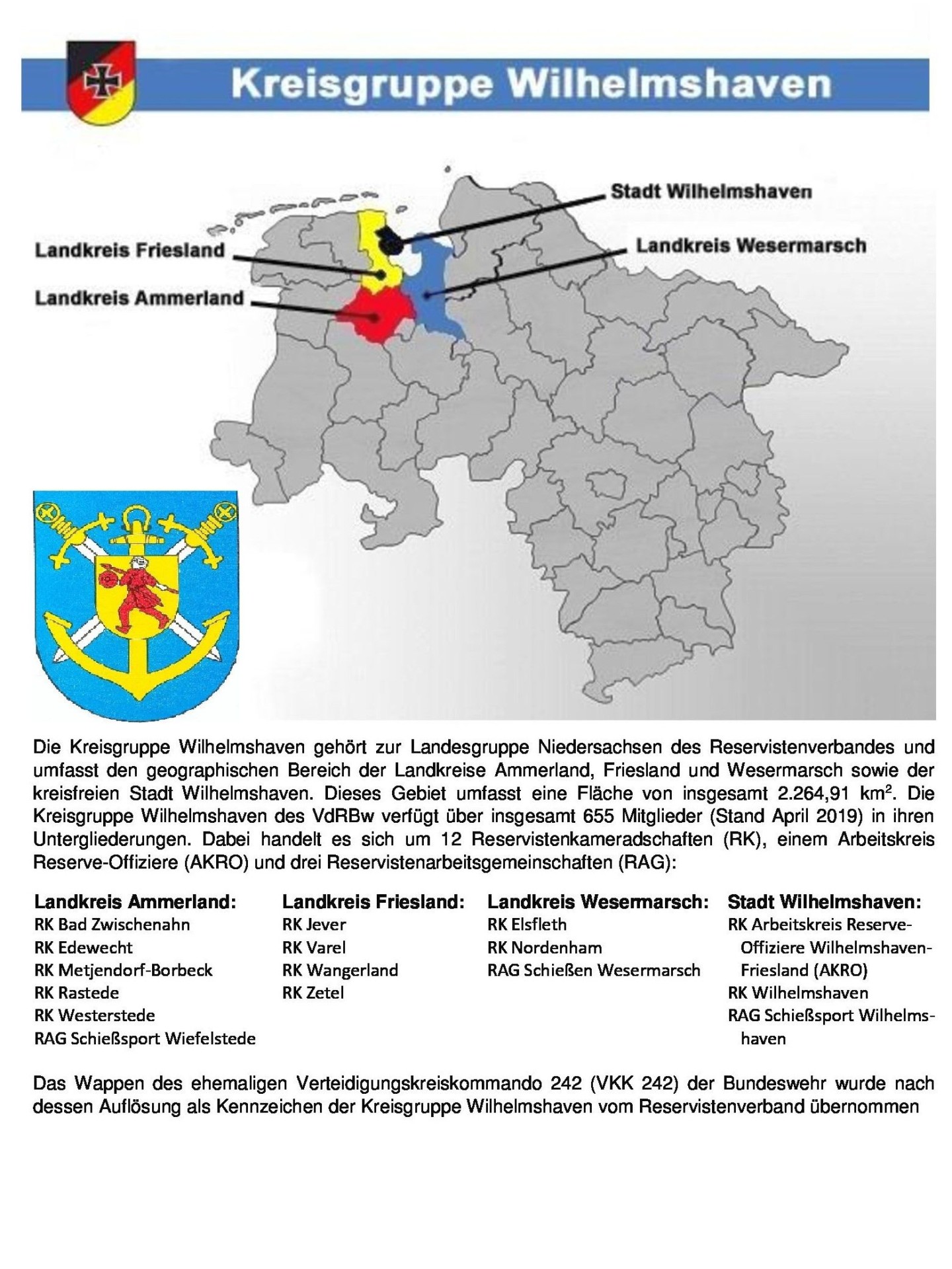 Bild 3 Im nördlichen Oldenburger Land – zwischen der Stadt Oldenburg und der Nordsee - ist die Kreisgruppe Wilhelmshaven des Reservistenverbandes beheimatet. Foto: Alfred Claußen