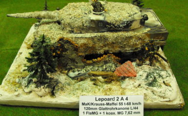 Leopard 2 Maßstab 1:35 in Wintertarnung gebaut von Mario Krügerarnung Leopard 2 in Tarnung 