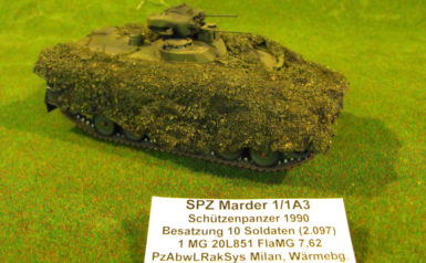 Mader 1A3, tan, mit Milan mit 20 mm BMK, 1 MG 3, 10 Mann Besatzung, gebaut Mario Krüger, 1:35 