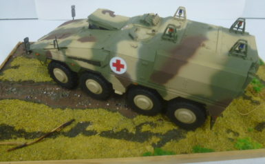 GKT SAN Boxer,TPz GKT Boxer APC 8x8-Radfahrzeug, Mehrfachnutzung als Missionsmodule, 8t , Revell 1:35, gebaut von Rudi Vogt 