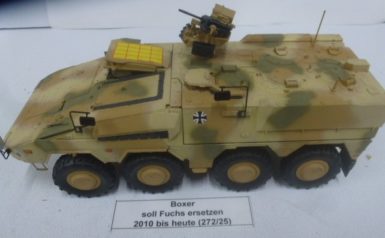 TPz GKT Boxer APC 8x8-Radfahrzeug, Mehrfachnutzung als Missionsmodule, 8t mit 20mm Waffenanlage, Revell 1:35 gebaut von Rudi Vogt 