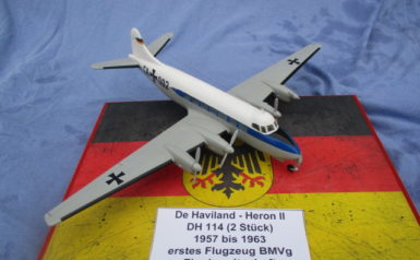 de Havilland DH.114 Heron 2D, Verbindungsflugzeug, von 1957 bis 1963 im Einsatz als Verbindungs- und Reiseflugzeug 1:72 