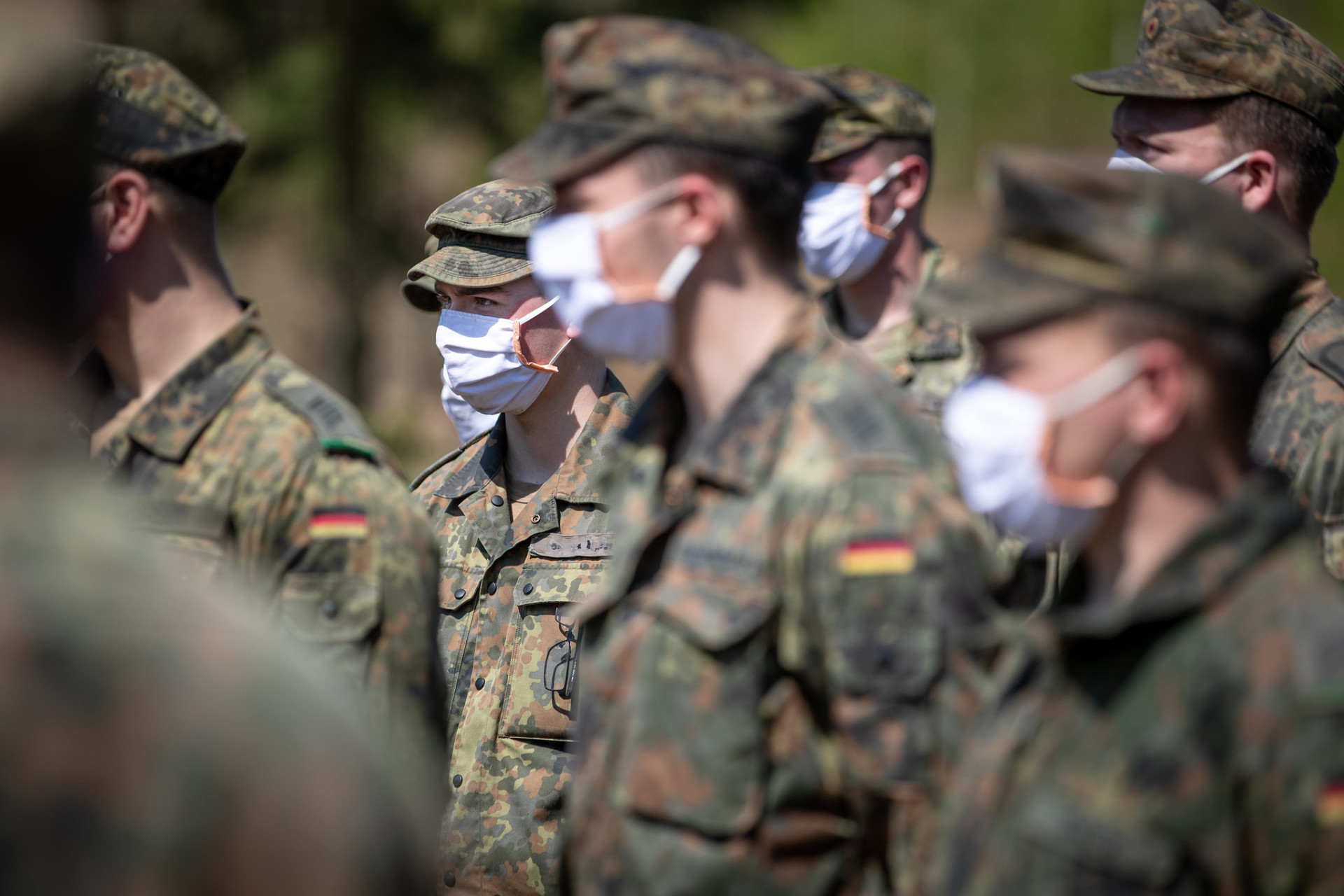 Soldaten Schutz vor Corona