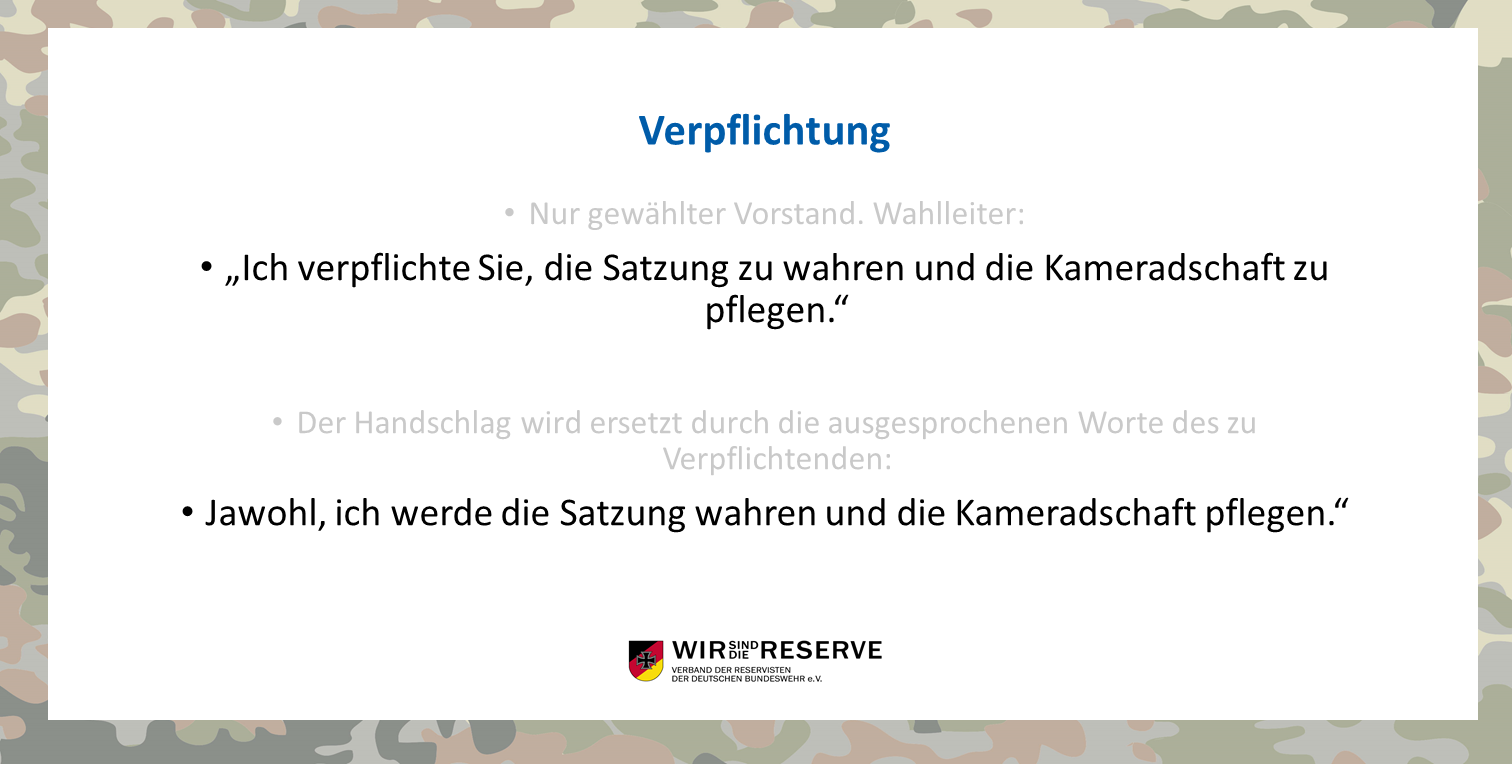 Verpflichtung