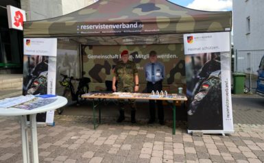 Info Stand auf dem Briloner Altstadtfest 2022 