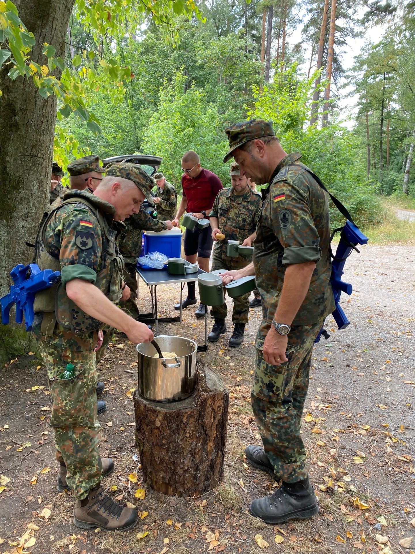 Klassisch im Bundeswehr Stil: Erbseneintopf