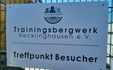 Der Eingang zum Trainingsbergwerk